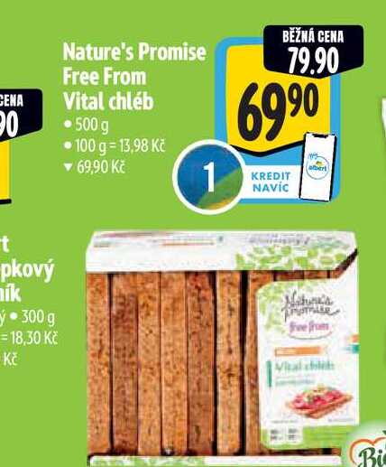   Nature's Promise Free From Vital chléb  500 g  