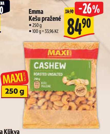  Emma Kešu pražené   250g  
