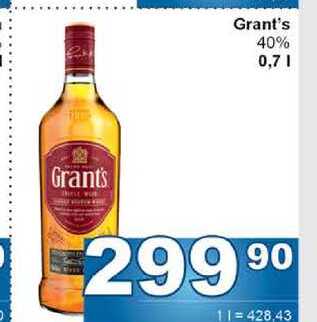 Grant's 40% 0,7l