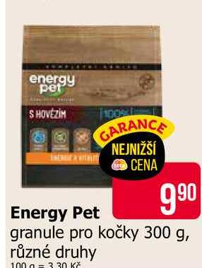 Energy Pet granule pro kočky 300 g, různé druhy