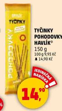 TYČINKY POHODOVKY HAVLÍK, 150 g 