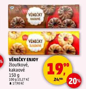 VĚNEČKY ENJOY žloutkové, 150 g