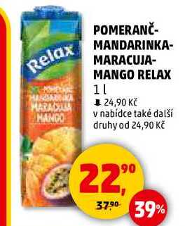 POMERANČ- MANDARINKA- MARACUJA- MANGO RELAX, 1 l 