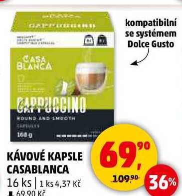 KÁVOVÉ KAPSLE CASABLANCA, 16 ks 