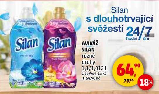 AVIVÁŽ SILAN různé druhy, 1,1/1,012 l