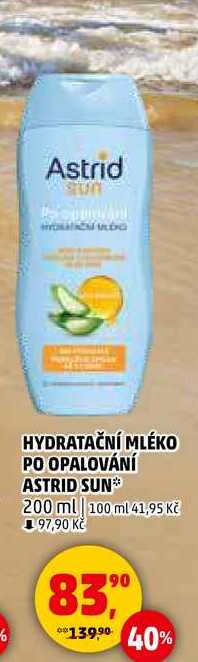 HYDRATAČNÍ MLÉKO PO OPALOVÁNÍ ASTRID SUN, 200 ml  