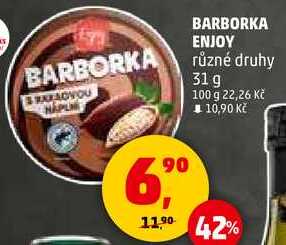BARBORKA ENJOY různé druhy, 31 g  