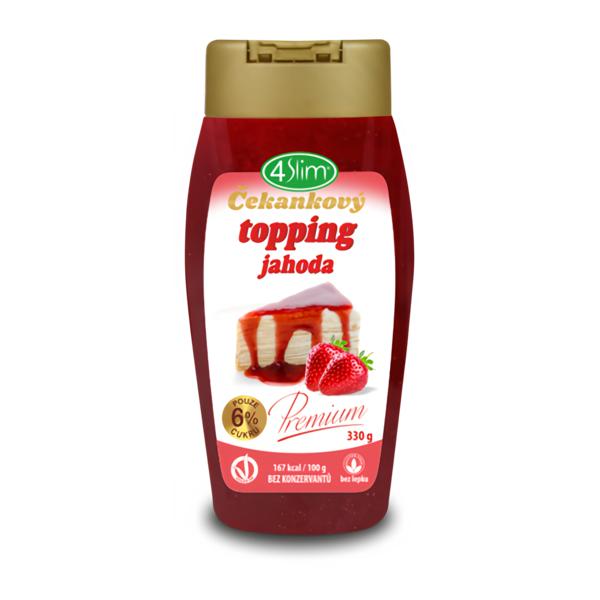 4Slim Čekankový topping jahoda
