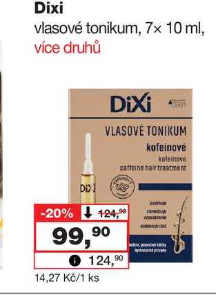 Dixi vlasové tonikum, 7x 10 ml