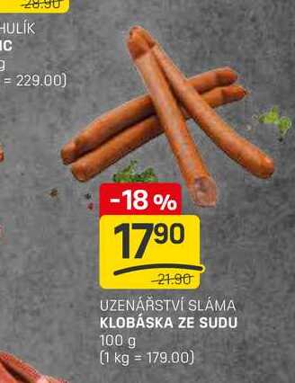 KLOBÁSKA ZE SUDU 100 g 