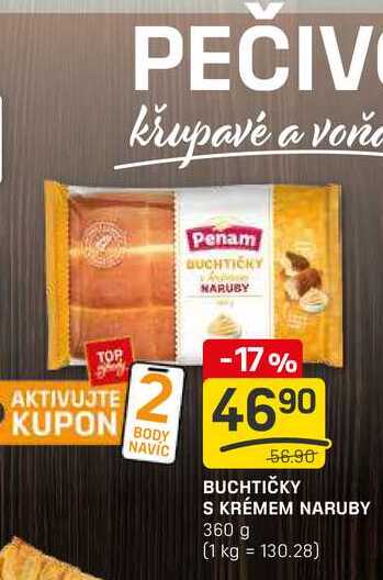 BUCHTIČKY S KRÉMEM NARUBY 360 g