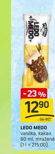 LEDO MEDO vanilka, kakao 60 ml, mražené