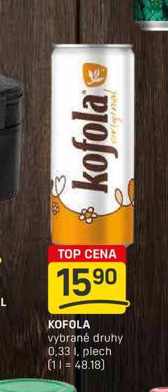 KOFOLA vybrané druhy 0,33l, plech 