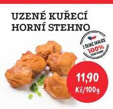 UZENÉ KUŘECÍ HORNÍ STEHNO 100g 