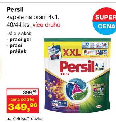 Persil kapsle na praní 4v1, 40 ks