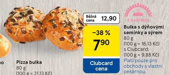 Bulka s dýňovými semínky a sýrem, 80 g 