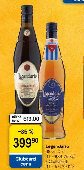 Legendario 38 %, 0,7 l
