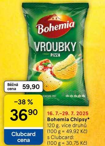 Bohemia Chipsy, 120 g 