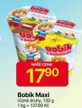 Bobík Maxi různé druhy, 130 g