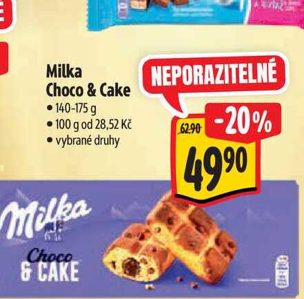 Milka Choco & Cake 140-175 g  