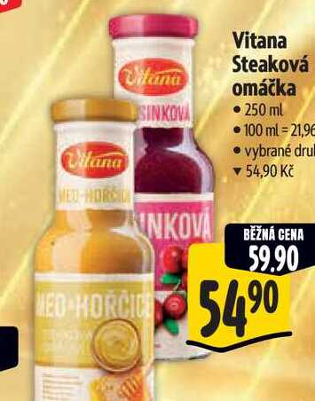  Vitana Steaková omáčka 250 ml  
