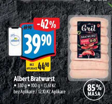  Albert Bratwurst 330 g 