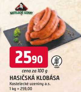 HASIČSKÁ KLOBÁSA 100 g