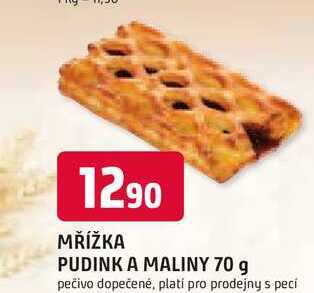 MŘÍŽKA PUDINK A MALINY 70 g