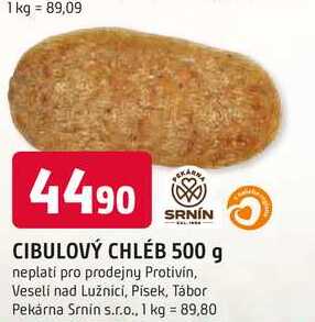 CIBULOVÝ CHLÉB 500 g 