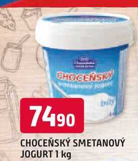 CHOCEŇSKÝ SMETANOVÝ JOGURT 1 kg 