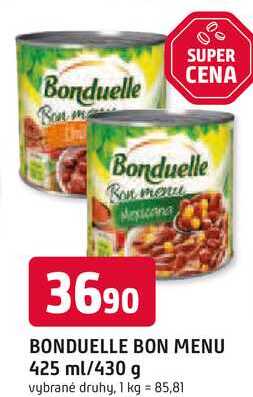 BONDUELLE BON MENU 425 ml/430 g 