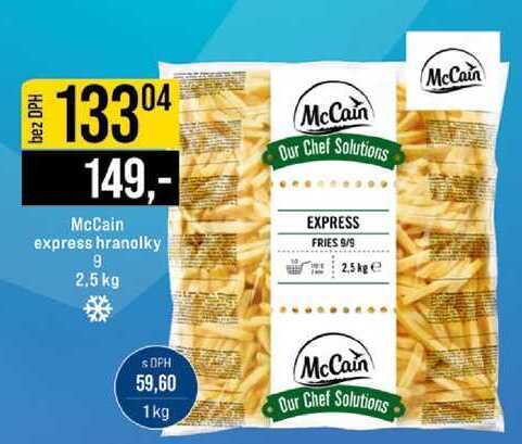 McCain express hranolky 9 2,5 kg 
