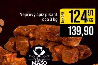 Vepřový špíz pikant cca 3 kg 1kg