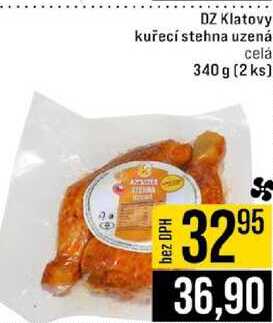 DZ Klatovy kuřecí stehna uzená celá 340g (2 ks)