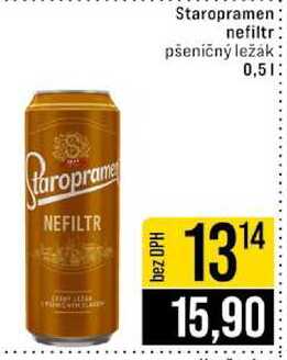 Staropramen nefiltr pšeničný ležák 0,5l