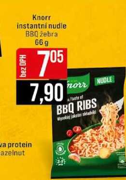 Knorr instantní nudle BBQ žebra 66g 