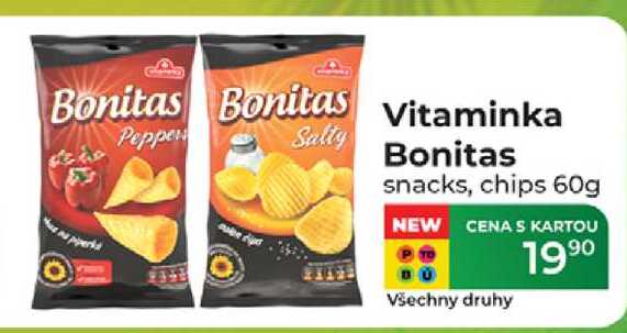 Vitaminka Bonitas snacks, chips 60g  