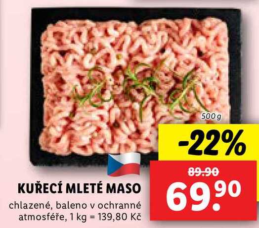 KUŘECÍ MLETÉ MASO, 500 g