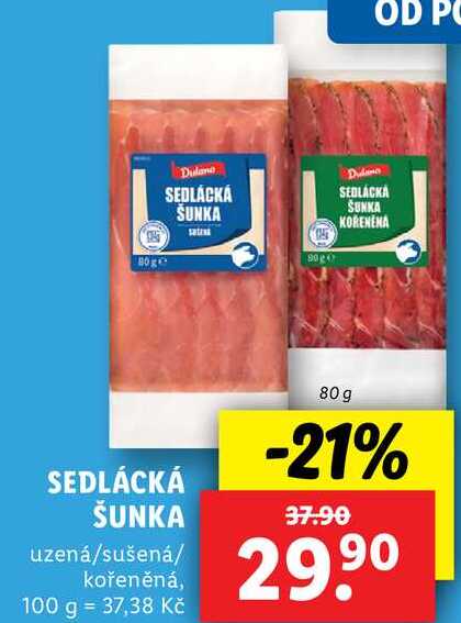 SEDLÁCKÁ ŠUNKA, 80 g