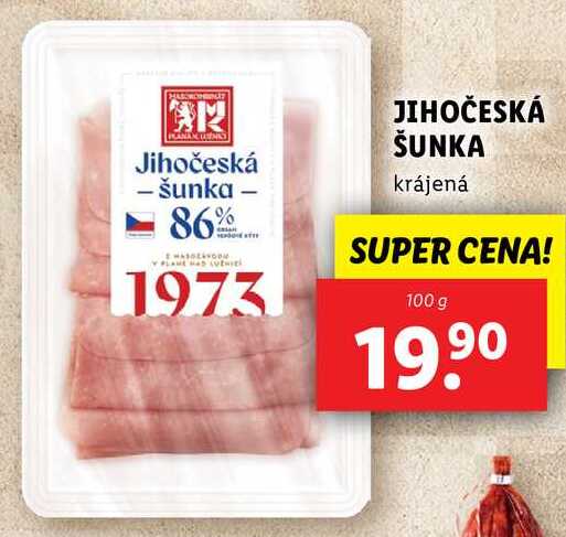 JIHOČESKÁ ŠUNKA, 100 g