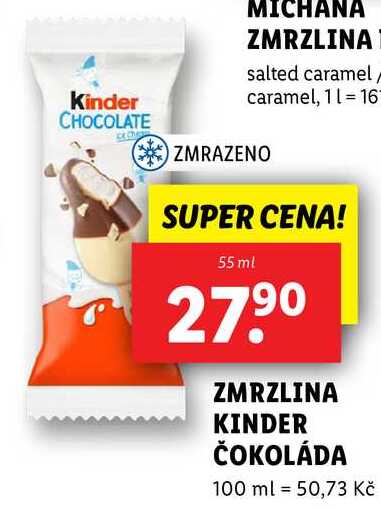 ZMRZLINA KINDER ČOKOLÁDA, 55 ml