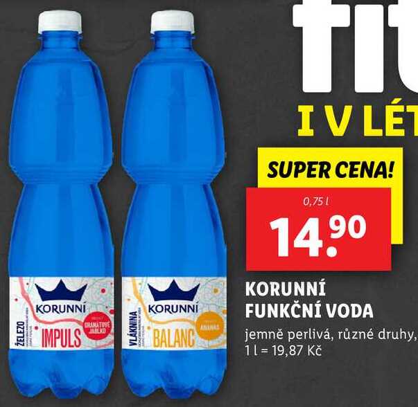 KORUNNÍ FUNKČNÍ VODA, 0,75 l
