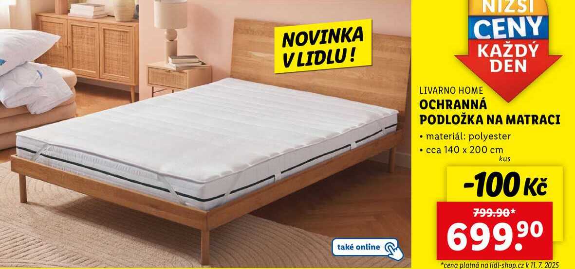 OCHRANNÁ PODLOŽKA NA MATRACI 