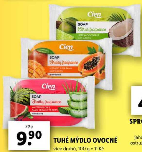TUHÉ MÝDLO OVOCNÉ, 90 g