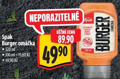 Spak Burger omáčka, 320 ml 