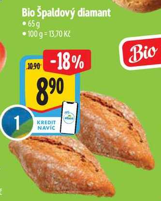 Bio Špaldový diamant, 65 g