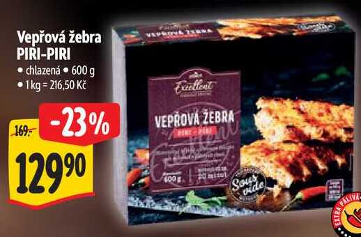 Vepřová žebra PIRI-PIRI, 600 g