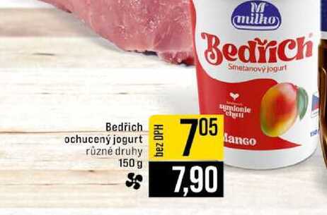 Bedřich ochucený jogurt různé druhy 150 g 