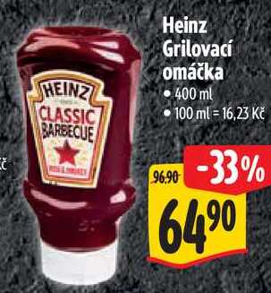 Heinz Grilovací omáčka, 400 g