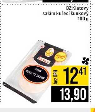 DZ Klatovy salám kuřecí šunkový 100 g